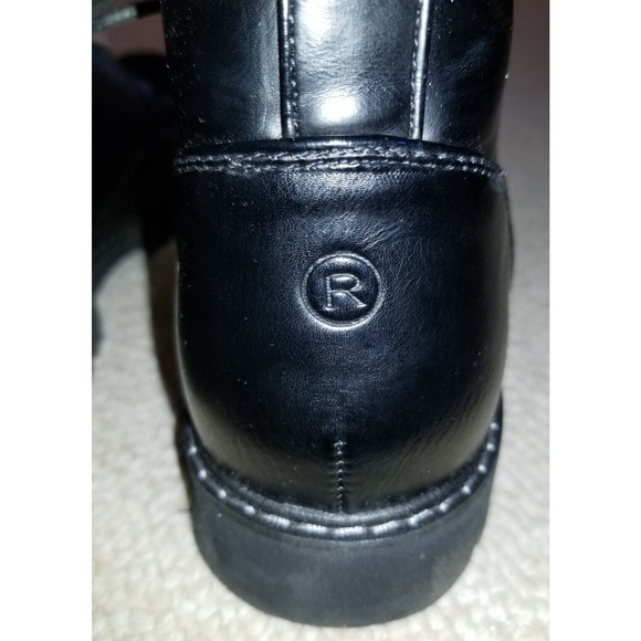 Mens Shoes-ROCKPORT-black faux leather \